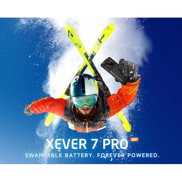 RUGONE smartphone Xever 7 Pro με θερμική εικόνα, 6.67", 12/512GB, 5G, 5550mAh, IP68/IP69K/MIL-STD-810H, μαύρο - RUGONE
