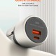 LDNIO φορτιστής τοίχου Q2319 με καλώδιο Lightning, EU/UK/US/AU βύσμα, USB/USB-C, 30W, γκρι