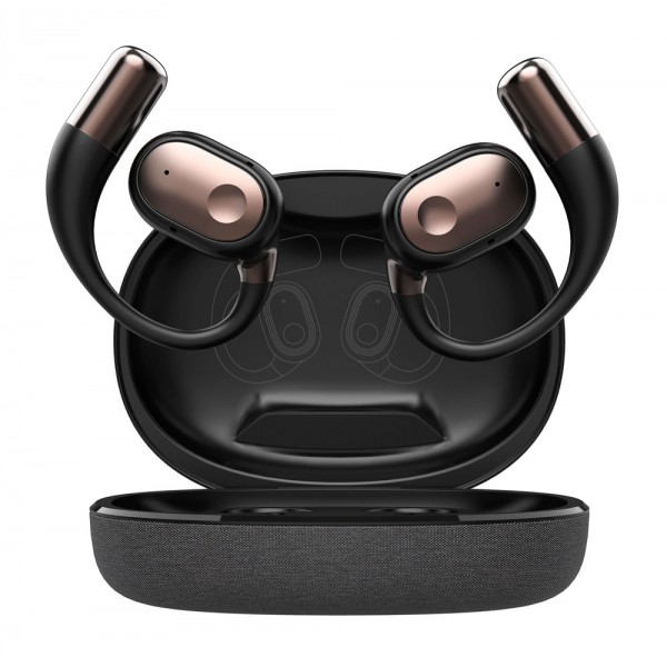 LDNIO earphones με θήκη φόρτισης T11, OWS, Φ15mm, 50/450mAh, μαύρα - Ακουστικά - Bluetooth