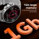 LDNIO smartwatch SW01, heart rate, 1.58" AMOLED, lP68, μαύρο