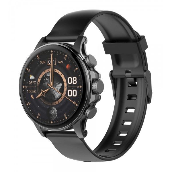 LDNIO smartwatch SW01, heart rate, 1.58" AMOLED, lP68, μαύρο - Smartwatches