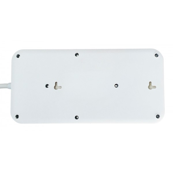 POWERTECH πολύπριζο ασφαλείας PT-1534, 8 θέσεων, 16A, 1.5m, λευκό - Πολύπριζα Ρεύματος