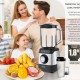 BRUNO Μπλέντερ 3 σε 1 προηγμένων λειτουργιών, BRN-0254, 1500W, 1.8L γυάλινη κανάτα, 6 λεπίδες, inox-μαύρο