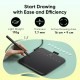 XP-PEN ταμπλέτα σχεδίασης με γραφίδα Deco 640, 160x90mm, μαύρο