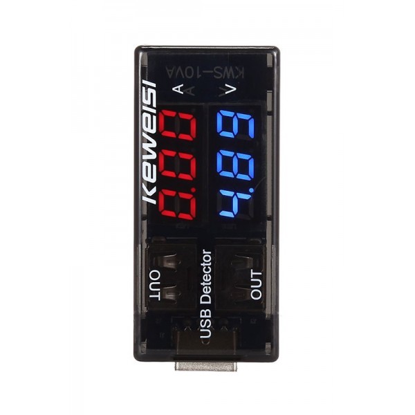 KEWEISI Συσκευή ελέγχου θύρας USB KWS-10VA, 2x USB Output, 3-9V - KEWEISI