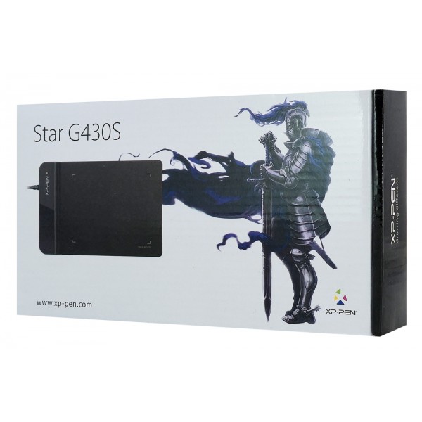 XP-PEN ταμπλέτα σχεδίασης με γραφίδα Star G430S, 101.6x76.2mm, μαύρο