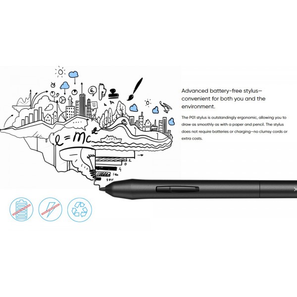 XP-PEN ταμπλέτα σχεδίασης με γραφίδα Star 03 V2, 228.8x152.6mm, μαύρο