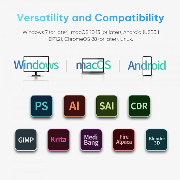 XP-PEN ταμπλέτα σχεδίασης με οθόνη & γραφίδα Artist 13.3 Pro V2, 10.95", μαύρο