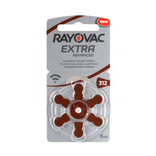RAYOVAC μπαταρίες ακουστικών βαρηκοΐας 312MF, mercury free, 1.4V, 6τμχ - RAYOVAC