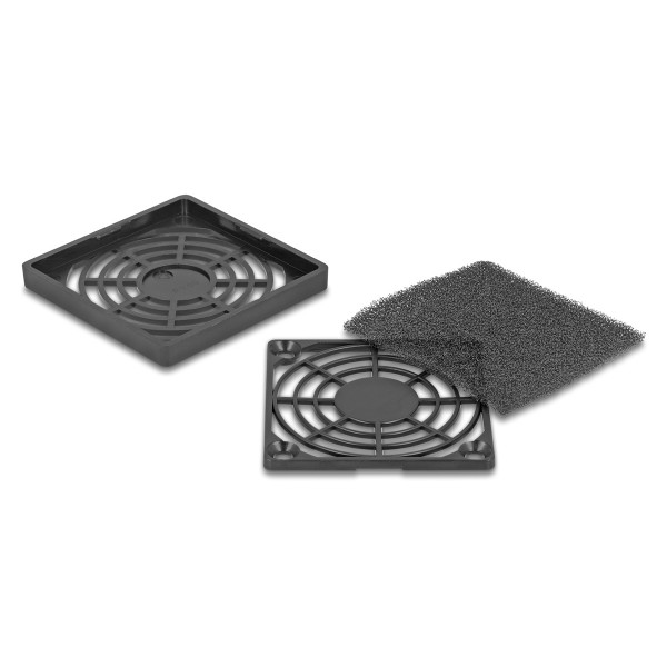 DELOCK σχάρα για 60mm ανεμιστήρα 67310 με φίλτρο σκόνης, πλαστική, μαύρη - Ψύξη - Modding