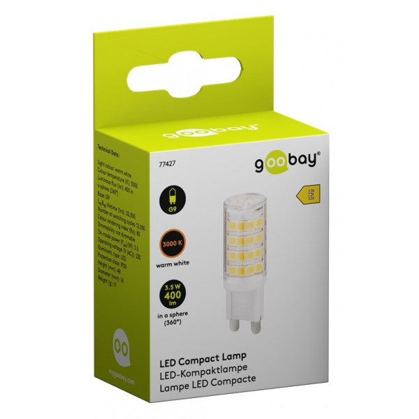 GOOBAY LED λάμπα 77427, G9, 3.5W, 3000K, 400lm