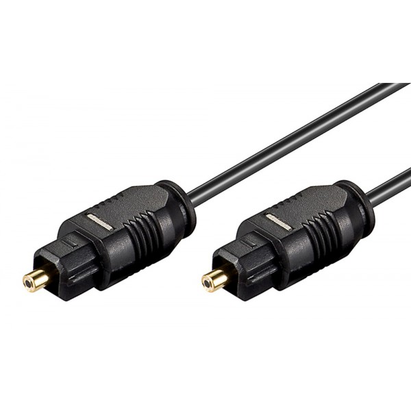 GOOBAY καλώδιο ήχου Toslink 50938, gold plated, 2.2mm, 10m, μαύρο - Ήχος