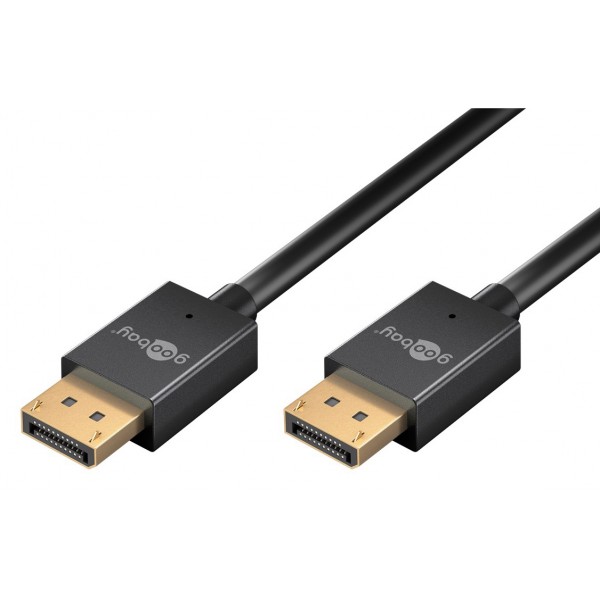 GOOBAY καλώδιο DisplayPort 77442, 8K/120Hz, 40 Gbps, 1m, μαύρο - GOOBAY
