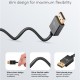 GOOBAY καλώδιο DisplayPort 77442, 8K/120Hz, 40 Gbps, 1m, μαύρο