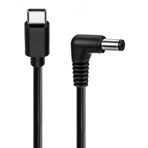 GOOBAY καλώδιο τροφοδοσίας USB-C σε DC 78971, 5.5x2.1mm, 0.5m, μαύρο - GOOBAY
