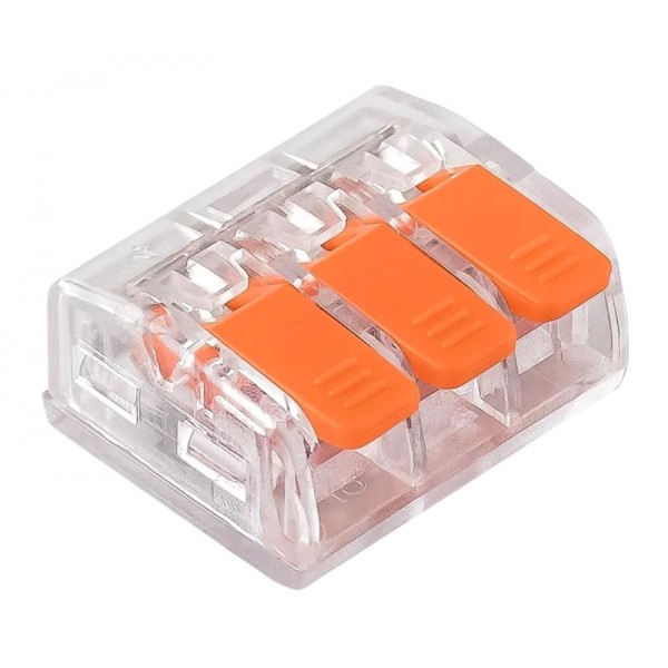 POWERTECH κλέμα σύνδεσης καλωδίων TOOL-0101, 3pin, 10τμχ - Service & Εργαλεία