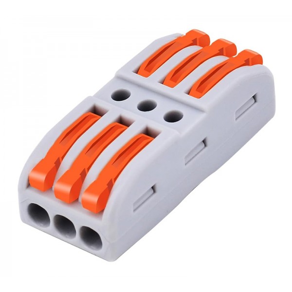 POWERTECH κλέμα σύνδεσης καλωδίων TOOL-0104, 3pin προς 3pin, 10τμχ - Service & Εργαλεία