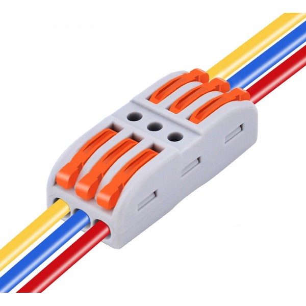 POWERTECH κλέμα σύνδεσης καλωδίων TOOL-0104, 3pin προς 3pin, 10τμχ - Service & Εργαλεία