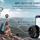 INTIME smartwatch G6 με 2x λουράκια, heart rate, 1.43" AMOLED, GPS, 5ATM, μαύρο