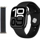 INTIME smartwatch A10 Pro με 2x λουράκια, heart rate, 2.04" AMOLED, IP65, μαύρο