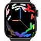 INTIME smartwatch A10 Pro με 2x λουράκια, heart rate, 2.04" AMOLED, IP65, μαύρο