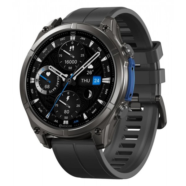 ZEBLAZE smartwatch Vibe 8 με φακό, heart rate, 1.43" AMOLED, 5 ΑΤΜ, MIL-STD-810H, μαύρο - Smartwatches