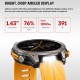 ZEBLAZE smartwatch Stratos 4 με φακό, heart rate, 1.43" AMOLED, GPS, 5 ΑΤΜ, MIL-STD-810H, μαύρο