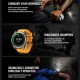 ZEBLAZE smartwatch Stratos 4 με φακό, heart rate, 1.43" AMOLED, GPS, 5 ΑΤΜ, MIL-STD-810H, μαύρο