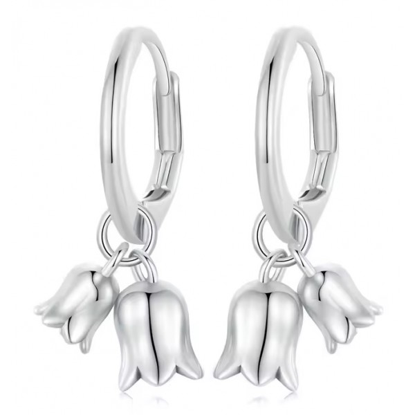 BAMOER σκουλαρίκια κρίκοι BSE909, ασήμι 925, ασημί - Προσωπική Φροντίδα