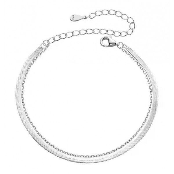 BAMOER βραχιόλι BSB193, ασήμι 925, ασημί - Προσωπική Φροντίδα