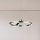 POWERTECH LED φωτιστικό οροφής HLL-0202, 29W, 4000K, Φ38x120cm, ασημί/μαύρο