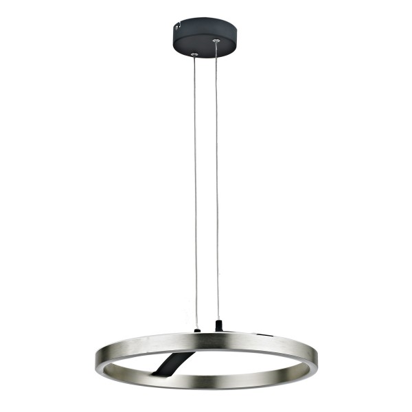 POWERTECH LED φωτιστικό οροφής HLL-0202, 29W, 4000K, Φ38x120cm, ασημί/μαύρο - Φωτιστικά Οροφής