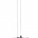 POWERTECH LED φωτιστικό οροφής HLL-0202, 29W, 4000K, Φ38x120cm, ασημί/μαύρο