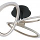 POWERTECH LED φωτιστικό οροφής HLL-0206, 40W, 4000K, Φ53x26cm, οπάλ χρυσό/μαύρο