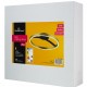 POWERTECH LED φωτιστικό οροφής HLL-0199, 29W, 4000K, Φ38x10cm, χρυσό/μαύρο