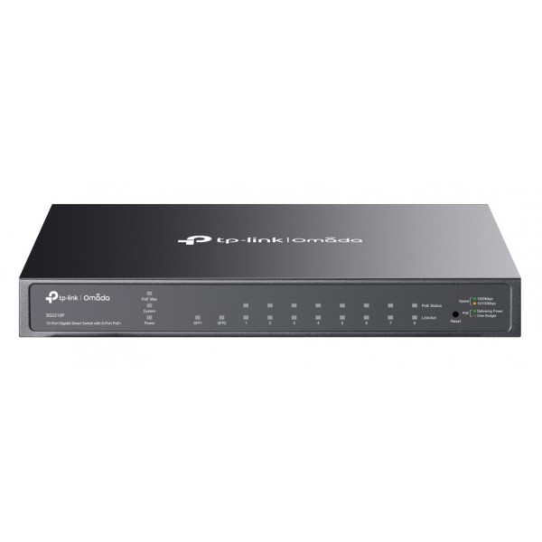 TP-LINK smart PoE+ switch SG2210P, 10-Port Gigabit, V 5.20 - tp-link