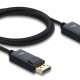 DELOCK καλώδιο DisplayPort 2.1 81672, 16K/60Hz, 80 Gbps, 2m, μαύρο