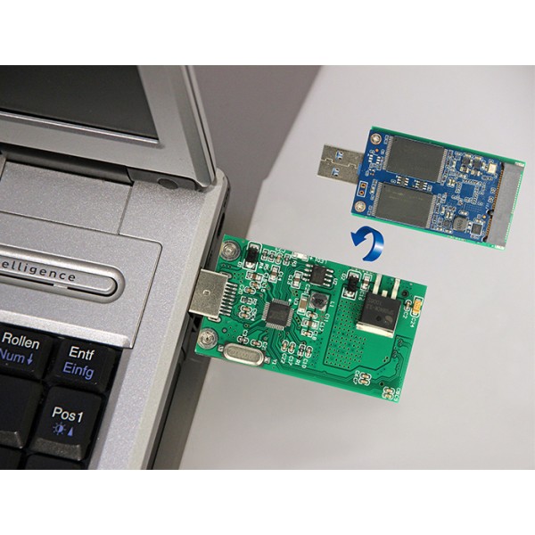 DELOCK αντάπτορας USB σε mSATA 62681, 5Gbps - Συνοδευτικά PC