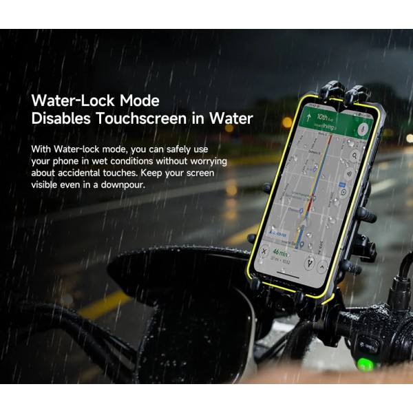 ULEFONE smartphone RugKing 3 Pro, 6.56", 8/128GB, 5700mAh, IP68/IP69K, μαύρο