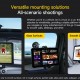 ULEFONE βάση tablet αυτοκινήτου UAN02 για ταμπλό, μαύρη