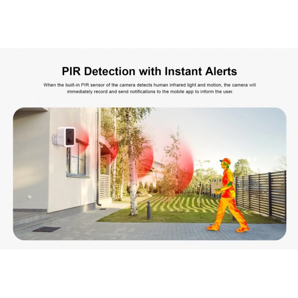 VSTARCAM smart ηλιακή κάμερα CB554 με φωτισμό, 3MP, WiFi, SD, 5200mAh, IP66