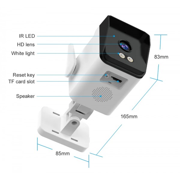 VSTARCAM smart κάμερα TS3, 3MP, WiFi, SD, IP66