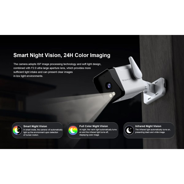 VSTARCAM smart κάμερα TS3, 3MP, WiFi, SD, IP66