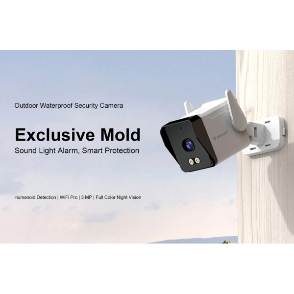 VSTARCAM smart κάμερα TS3, 3MP, WiFi, SD, IP66 - VSTARCAM