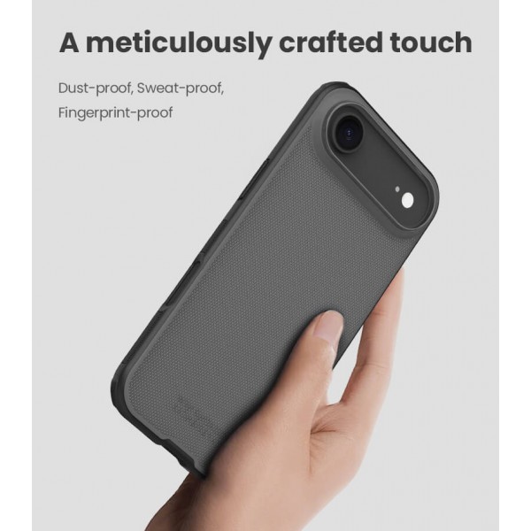 NILLKIN θήκη Super Frosted Shield Pro για Apple iPhone 17 Air, διάφανη/μαύρη - NILLKIN