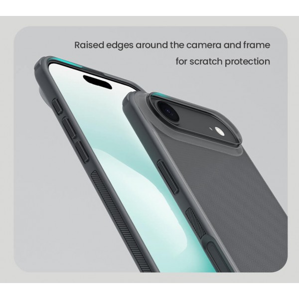 NILLKIN θήκη Super Frosted Shield Pro για Apple iPhone 17 Air, διάφανη/μαύρη