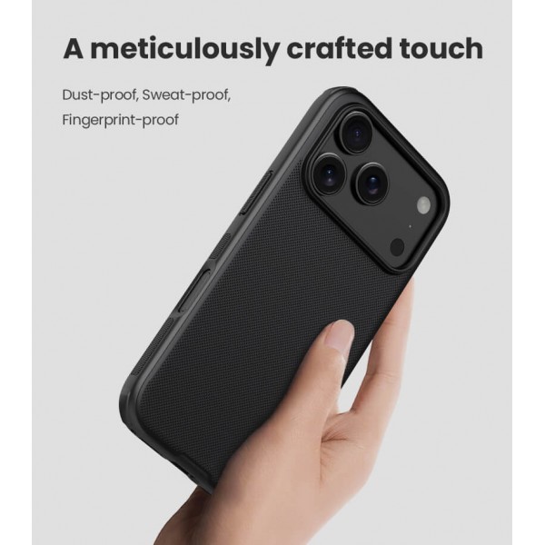 NILLKIN θήκη Super Frosted Shield Pro για Apple iPhone 17 Pro, μαύρη - Θήκες