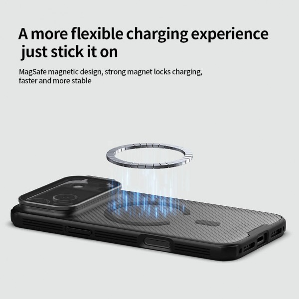 NILLKIN θήκη CamShield Prop Magnetic για Apple iPhone 17 Pro Max, διάφανη/μαύρη - Θήκες