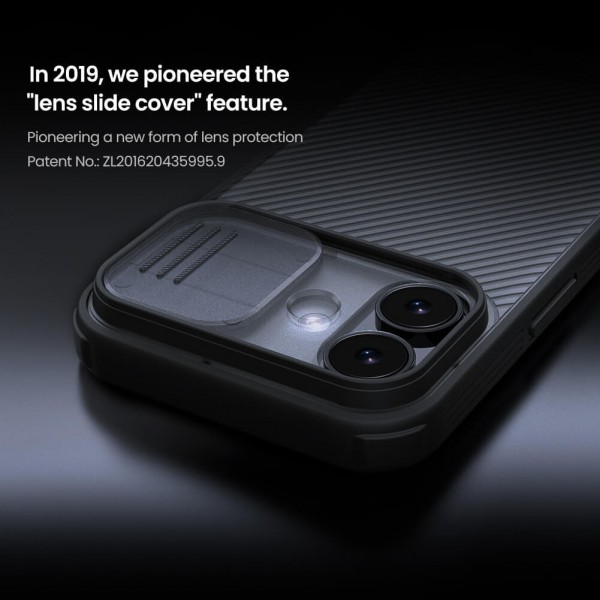 NILLKIN θήκη CamShield Pro για Apple iPhone 17, διάφανη/μαύρη - Θήκες