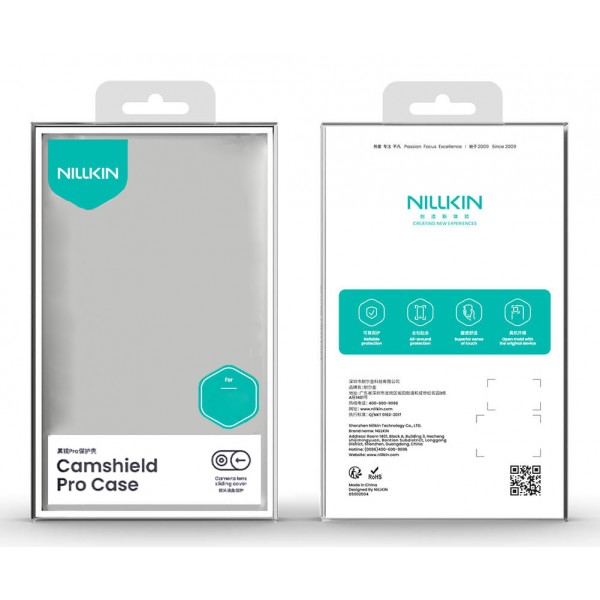 NILLKIN θήκη CamShield Pro για Apple iPhone 17, διάφανη/μαύρη